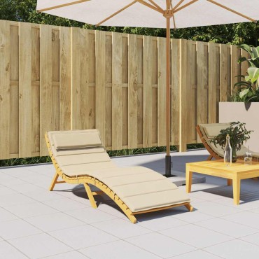 vidaXL Μαξιλάρι Ξαπλώστρας Μπεζ 180x60x4cm από Ύφασμα Oxford