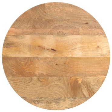 vidaXL Επιφάνεια Τραπεζιού Στρογγυλή 50x3,8cm Μασίφ Ξύλο Μάνγκο 1 τεμ.