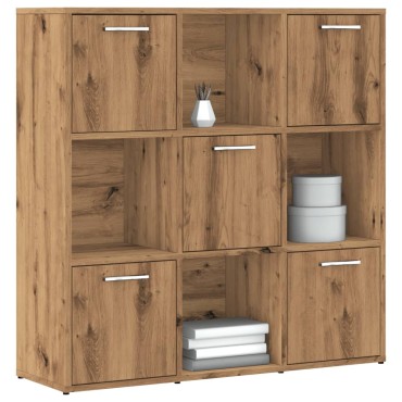 vidaXL Βιβλιοθήκη Τεχνίτης Δρυς 90x28x90cm Επεξεργασμένο Ξύλο 1 τεμ.