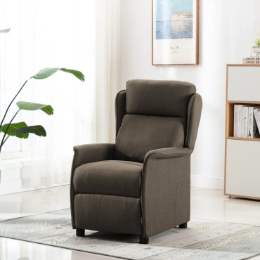 vidaXL Ανακλινόμενη Καρέκλα Ταουπέ Ύφασμα 66.5x94x101.5 cm
