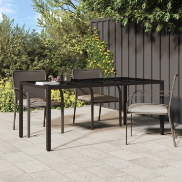 vidaXL Τραπέζι Φαγητού Κήπου Καφέ 190x90x75cm Πολυ Ράταν 1 τεμ.