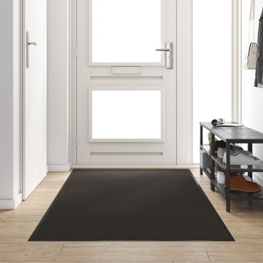 vidaXL Μαύρο Πατάκι Φιλικό για το Πλυντήριο 120x250 εκ