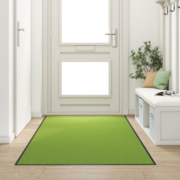 vidaXL Πλενόμενο Πατάκι Πόρτας Πράσινο 120x250 εκ.