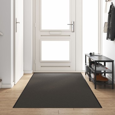 vidaXL Χαλάκι Εξώπορτας Ανθρακί και Μαύρο 120 x 400 cm 100% Πολυαμίδιο