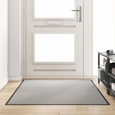 vidaXL Χαλάκι Εξώπορτας Γκρι και Μαύρο 120 x 180 cm 100% Πολυαμίδιο