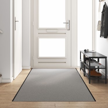vidaXL Πατάκι Πόρτας Ορθογώνιο Γκρι 120x400 εκ