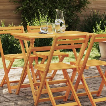 vidaXL Πτυσσόμενο Τραπέζι Κήπου Ορθογώνιο 100x55x75cm Μασίφ Ξύλου Ακακίας 1 τεμ.
