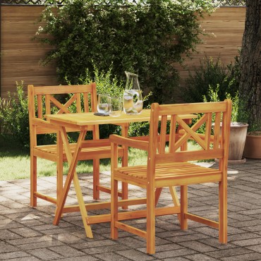 vidaXL Καρέκλες Κήπου 2 τεμ. 56x56x90cm Μασίφ Ξύλο Ακακίας