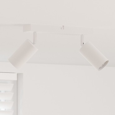 vidaXL Φωτιστικό Οροφής 2 Way Adjustable White GU10