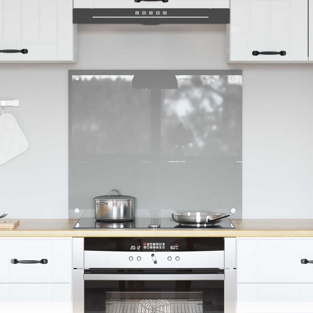 VidaXL Φωτιστικό κουζίνας Ανοιχτό Γκρι 70x60x0,6 εκ. Σκληρυμένο Γυαλί