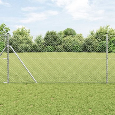 vidaXL ΦENCE Δεσμός 1.2x10 μ Γαλβανισμένο Ατσάλι 1000x0.2x120cm