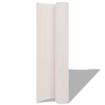 vidaXL Φράχτης Κήπου Διπλής Όψης PVC 150x300cm Λευκό