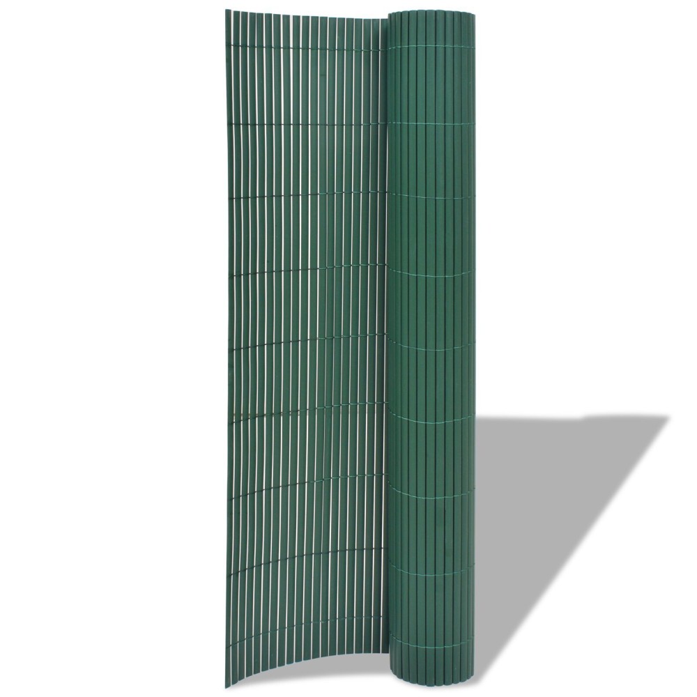 vidaXL Κήπος Φράκτης Διπλής Όψης Πράσινο 1,5x3 μ PVC 150x300cm