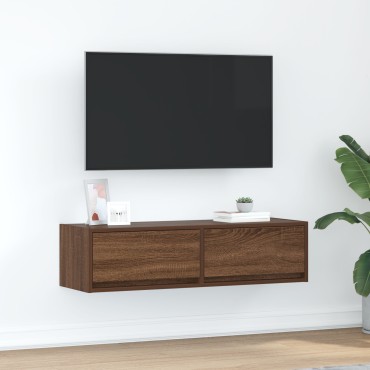 vidaXL Κάμπινγκ TV Καφέ Δρυς 100x31x25,5cm Επεξεργασμένο Ξύλο