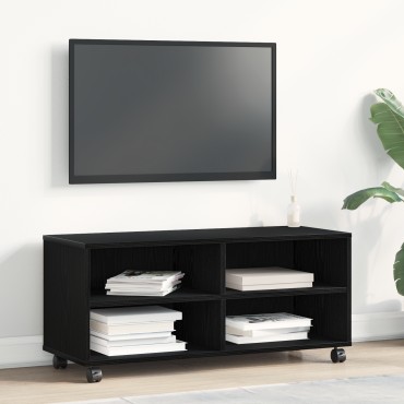 vidaXL Κονσόλα Τηλεόρασης Μαύρη 90x35x35cm Επεξεργασμένο Ξύλο