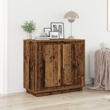 vidaXL Μπουφές Παλαιό Ξύλο 80x34x75cm Μηχανολογημένο Ξύλο 1 τεμ.