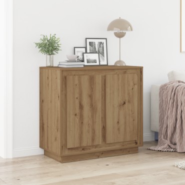 vidaXL Σιφωνάς Artisan Oak 80x34x75cm Κατασκευασμένο ξύλο 1 τεμ.