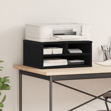 vidaXL Σταντ Εκτυπωτή Μαύρη Δρυς 49x40x22,5 εκ Επεξεργασμένο Ξύλο
