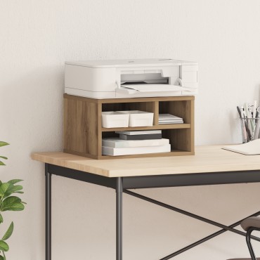 vidaXL Βάση Εκτυπωτή Artisan Oak 40x32x22,5 εκ Επεξεργασμένο Ξύλο