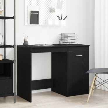 vidaXL Γραφείο Μαύρο Δρυς 100x50x76cm Επεξεργασμένο ξύλο 1 τεμ.