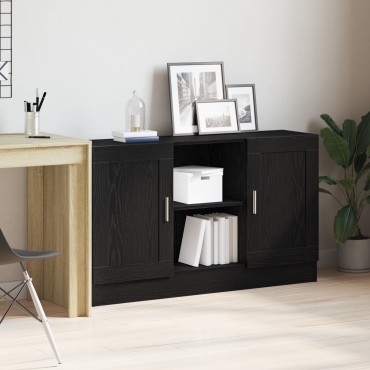 vidaXL Μαύρος Ξύλινος Μπουφές 120x30,5x70cm Επεξεργασμένο Ξύλο 1 τεμ.