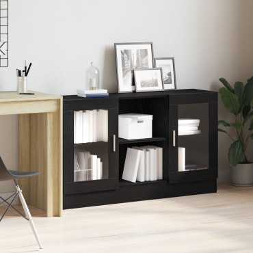 vidaXL Μπουφές Μαύρη Δρυς 120x30,5x70cm από Επεξεργασμένο Ξύλο 1 τεμ.