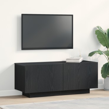 vidaXL Ντουλάπα τηλεόρασης Μαύρη Δρυς 100x35x40cm από Ξύλο