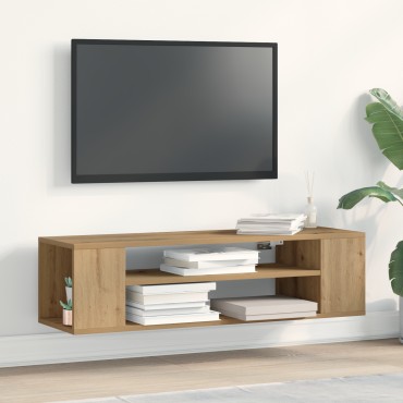 vidaXL Κάτοικος TV Τοίχου Μάστερ Οξιά 100x30x26,5cm Επεξεργασμένο Ξύλο