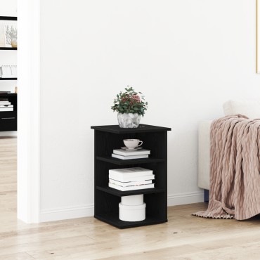 vidaXL Πλευρική Ντουλάπα Μαύρο Δρυς 35x35x55cm Επεξεργασμένο ξύλο 1 τεμ.