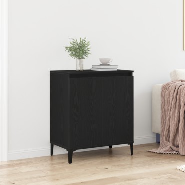 vidaXL Μπουφές Μαύρη Δρυς 60x35x70cm από Μηχανοποιημένο Ξύλο 1 τεμ.