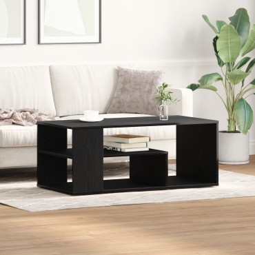 vidaXL Τραπεζάκι Σαλονιού Μαύρο Δρυς 100x50x40cm Επεξεργασμένο Ξύλο 1 τεμ.