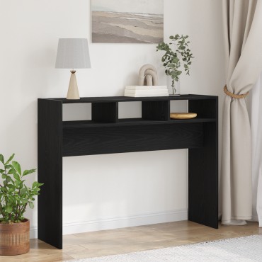 vidaXL Κονσόλα Μαύρη Δρυς 105x30x80cm Φτιαγμένη από ξύλο 1 τεμ.