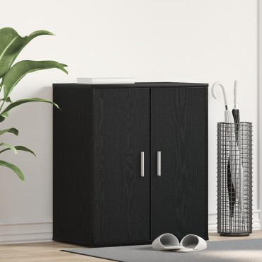 vidaXL Ντουλάπα για Παπούτσια σε Μαύρο Δρυς 60x35x70cm από Επεξεργασμένο Ξύλο