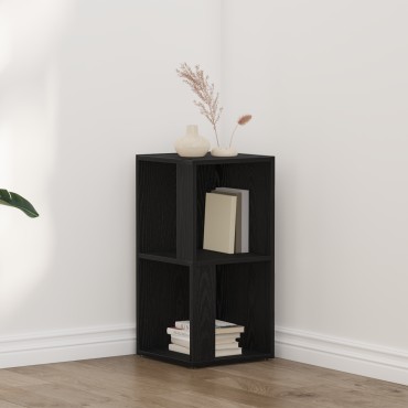 vidaXL Γωνιακό Ντουλάπι Μαύρη Δρυς 33x33x67cm Επεξεργασμένο Ξύλο