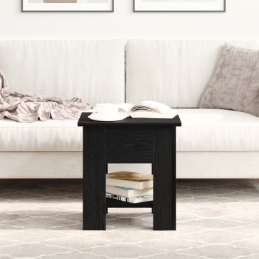 vidaXL Τραπεζάκι καφέ Μαύρο Δρυς 40x40x42cm Επεξεργασμένο ξύλο 1 τεμ.
