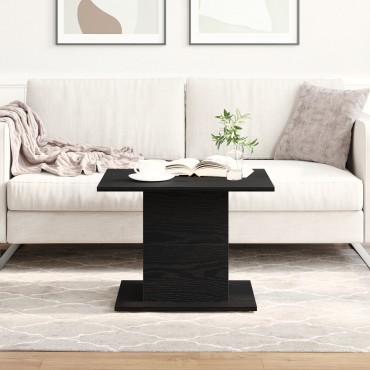 vidaXL Τραπεζάκι Σαλονιού Μαύρη Δρυς 55.5x55.5x40cm Επεξεργασμένο Ξύλο 1 τεμ.