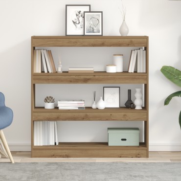 vidaXL Βιβλιοθήκη 3 επιπέδων 100x30x103cm Επεξεργασμένο Ξύλο 1 τεμ.