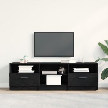 vidaXL Ντουλάπα τηλεόρασης Μαύρο Δρυς 150x33,5x45cm Επεξεργασμένο ξύλο
