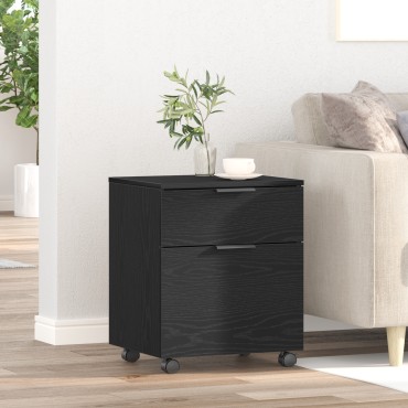 vidaXL Ντουλάπα Αρχείων Μαύρη Οξυά 45x38x54cm Επεξεργασμένο Ξύλο 1 τεμ.