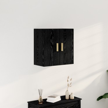 vidaXL Μαύρος Κρεμαστός Κάβος - 60x30x60 cm Κατασκευασμένο από Επεξεργασμένο Ξύλο