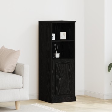 vidaXL Υψηλός Ντουλάπι Μαύρο Δρύς 36x35.5x103.5cm Επεξεργασμένο Ξύλο 1 τεμ.