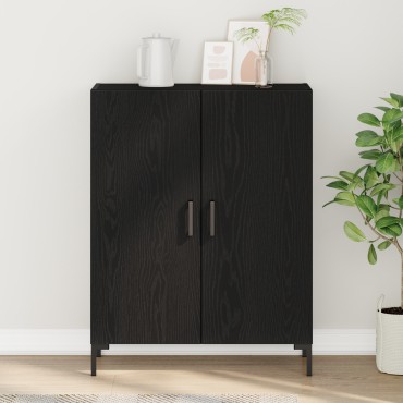 vidaXL Σύνθετο Μαύρη Δρυς 69,5x34x90cm Κατασκευασμένο Ξύλο 1 τεμ.