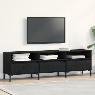 vidaXL Ντουλάπι Τηλεόρασης Μαύρη Δρυς 150x30x44,5cm Επεξεργασμένο Ξύλο