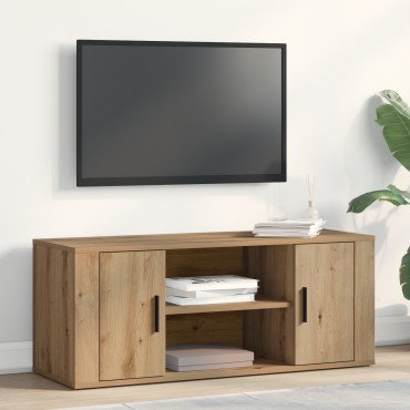 vidaXL Κονσόλα τηλεόρασης Artisan Oak 100x35x40cm Κατασκευασμένη από MDF