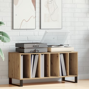 vidaXL Ντουλάπα Δισκοθήκης Παλιού Ξύλου 100x38x48cm Κατασκευασμένο Ξύλο