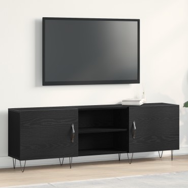 vidaXL Μονάδα τηλεόρασης Μαύρο Δρυς 150x30x50cm Επεξεργασμένο ξύλο