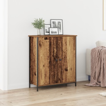 vidaXL Μπουφές Παλιό Ξύλο 70x30x80cm Κατασκευασμένο Ξύλο και Χάλυβας 1 τεμ.