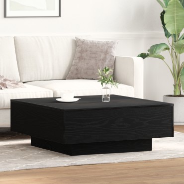 vidaXL Καφέ Τραπέζι Μαύρου Δρυς 80x80x31cm Φτιαγμένο από ξύλο