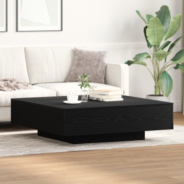 τραπεζάκι καφέ vidaXL, Μαύρο Δρυς, 100x100x31 cm από Ξύλο