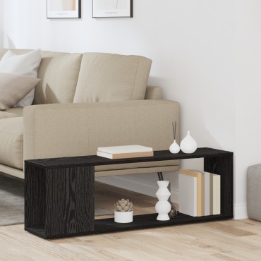 vidaXL Ράφι βιβλίων Μαύρη Δρυς 100x24x32cm Επεξεργασμένο Ξύλο